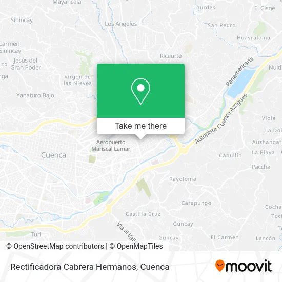 Rectificadora Cabrera Hermanos map