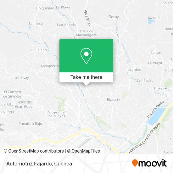Automotriz Fajardo map