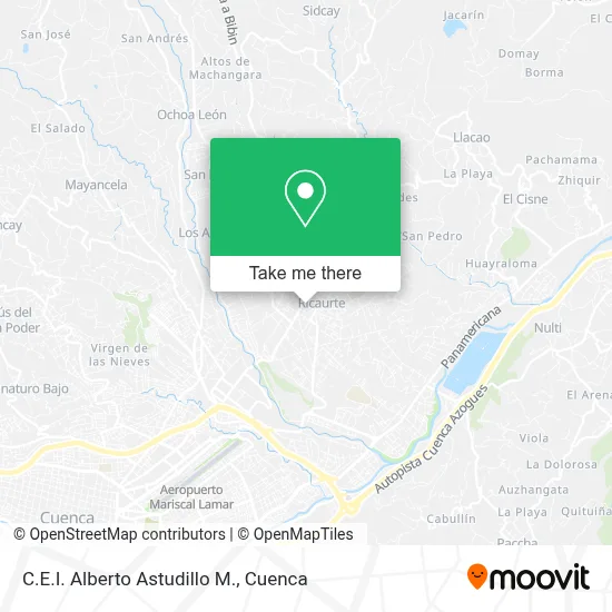 C.E.I. Alberto Astudillo M. map