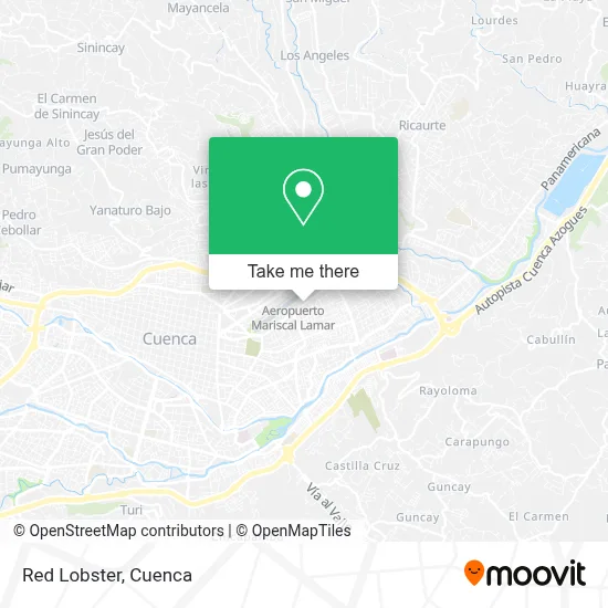 Red Lobster map