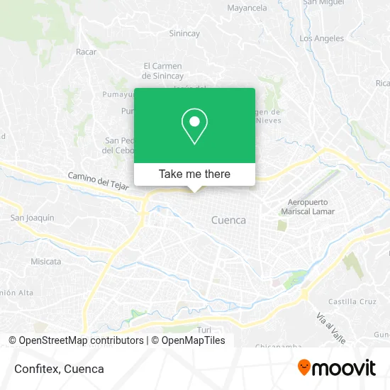 Confitex map
