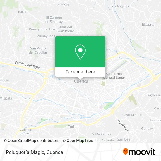 Peluquería Magic map