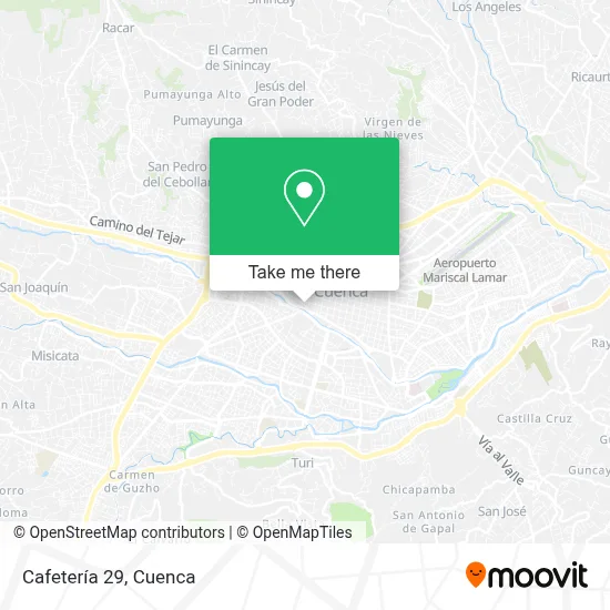 Cafetería 29 map