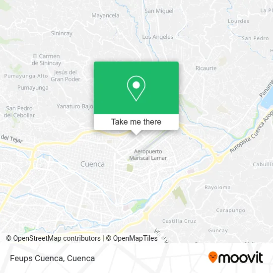 Feups Cuenca map