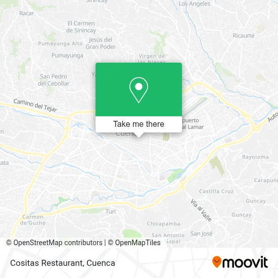 Cositas Restaurant map