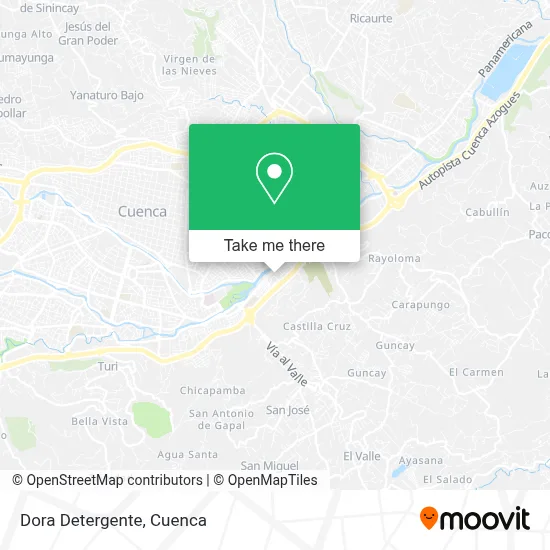 Dora Detergente map