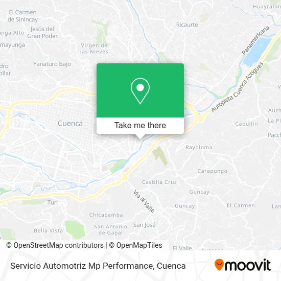 Servicio Automotriz Mp Performance map