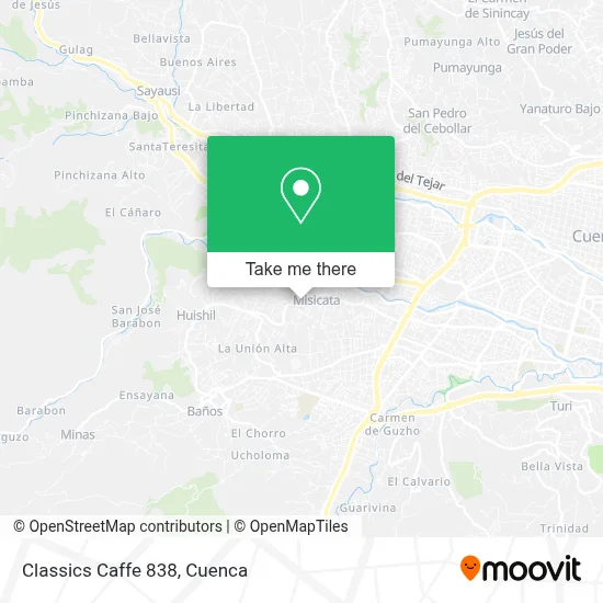 Classics Caffe 838 map