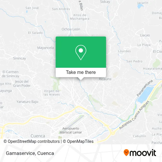 Gamaservice map