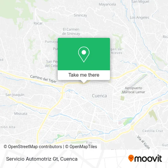 Servicio Automotriz Gt map