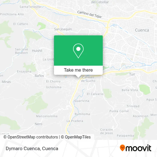Dymaro Cuenca map