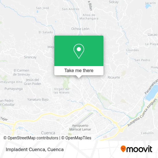Impladent Cuenca map