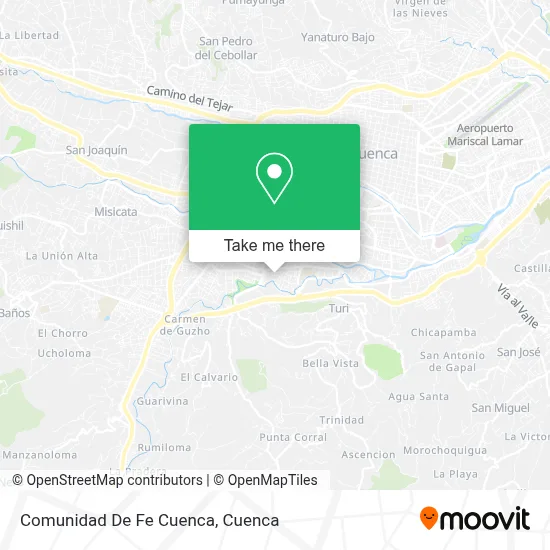 Comunidad De Fe Cuenca map