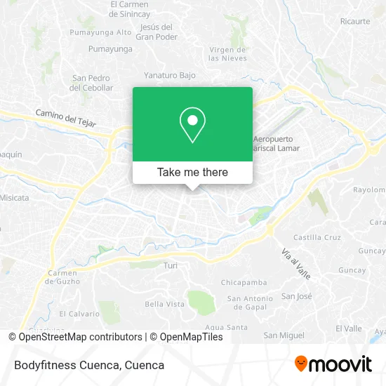 Bodyfitness Cuenca map