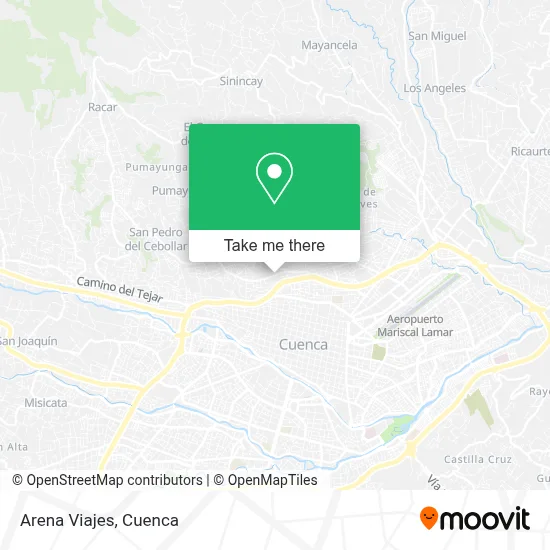 Arena Viajes map