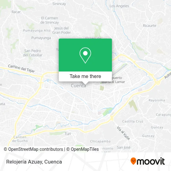 Relojería Azuay map