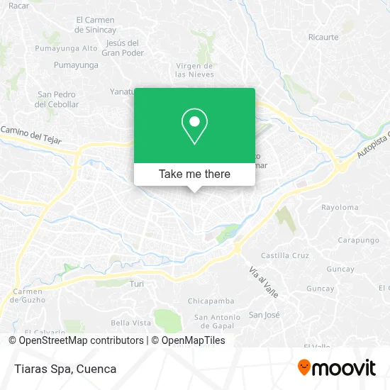 Tiaras Spa map