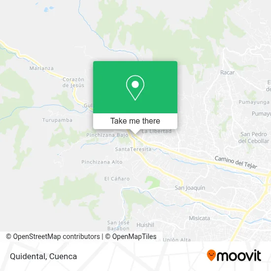 Quidental map