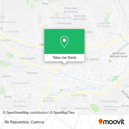 Rk Repuestos map