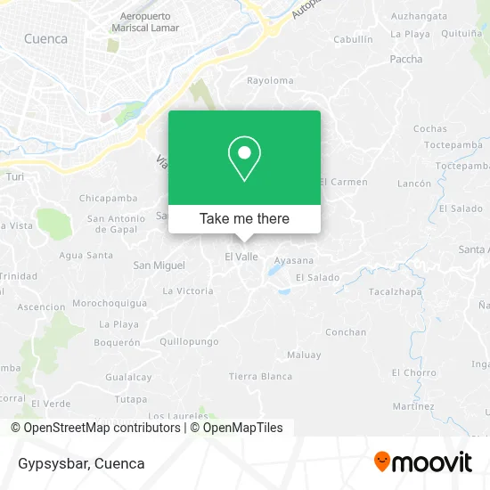 Gypsysbar map