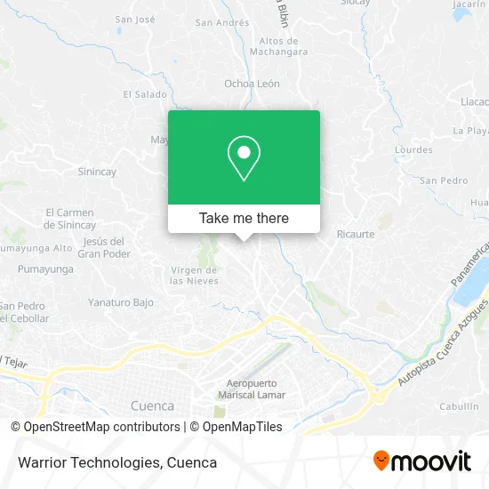 Warrior Technologies map