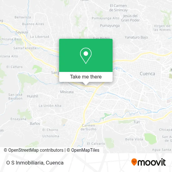 O S Inmobiliaria map