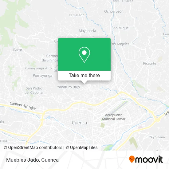 Muebles Jado map