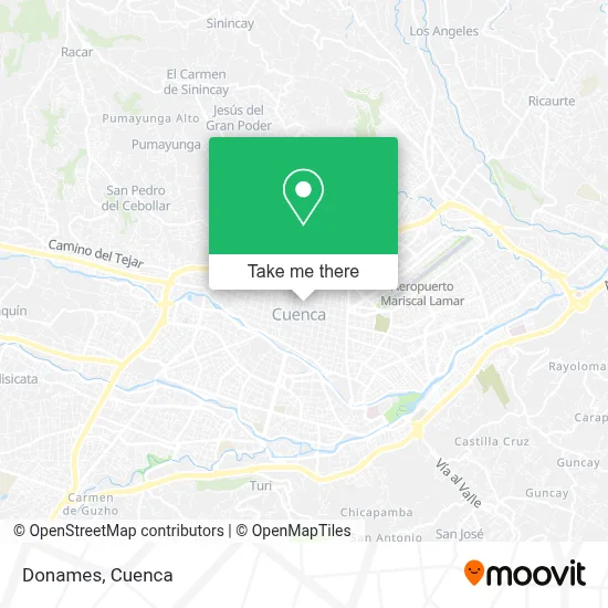 Donames map