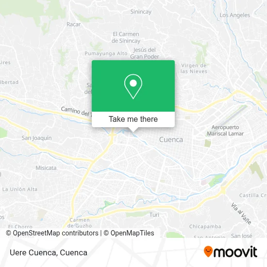 Uere Cuenca map