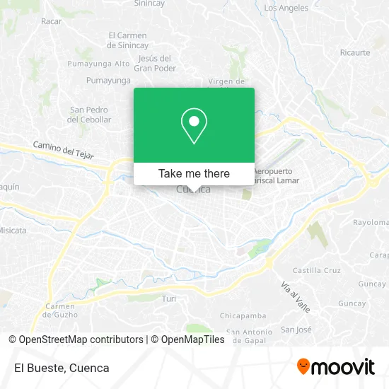 El Bueste map