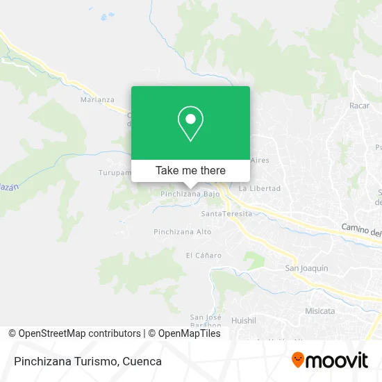 Pinchizana Turismo map