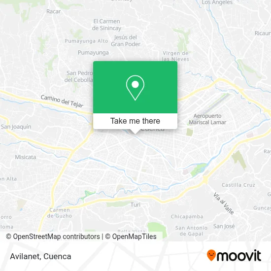 Avilanet map