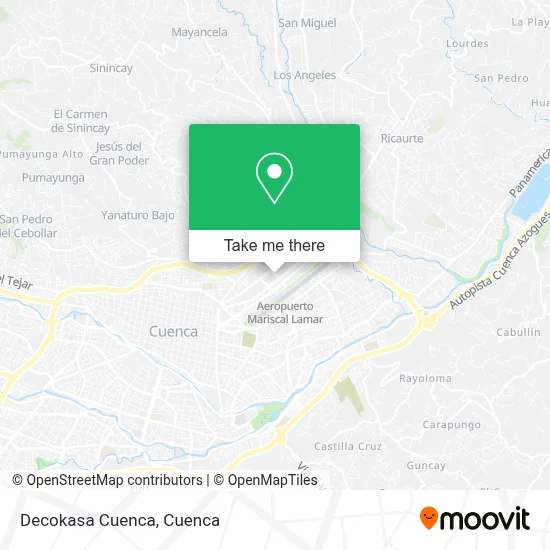 Decokasa Cuenca map