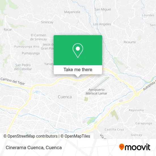 Cinerama Cuenca map