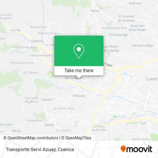 Transporte Servi Azuay map