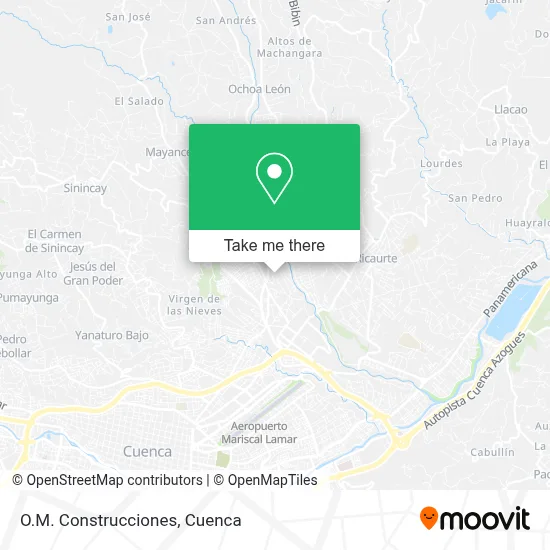 O.M. Construcciones map