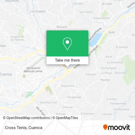 Cross Tenis map