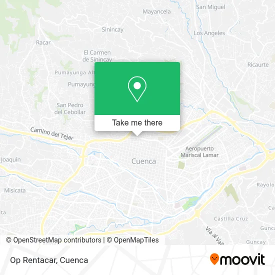 Op Rentacar map