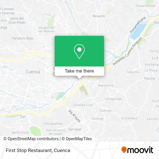 First Stop Restaurant map