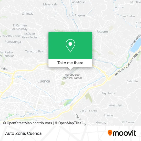 Auto Zona map