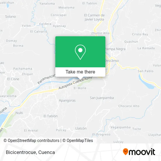 Bicicentrocue map