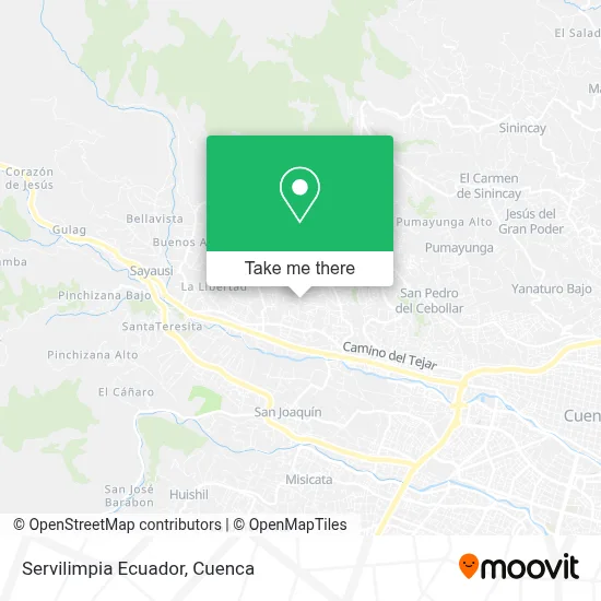 Servilimpia Ecuador map