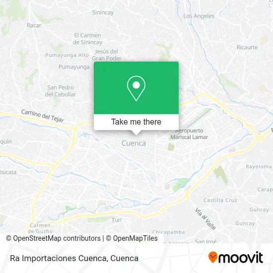 Ra Importaciones Cuenca map