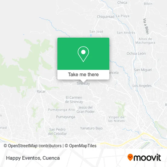 Happy Eventos map