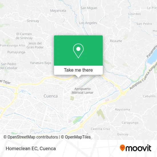 Homeclean EC map