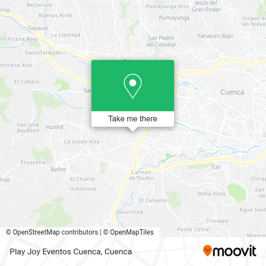 Play Joy Eventos Cuenca map