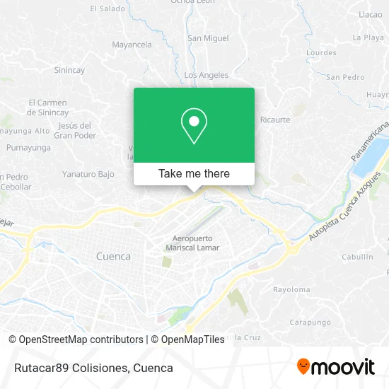 Rutacar89 Colisiones map