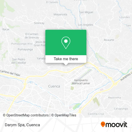 Darym Spa map