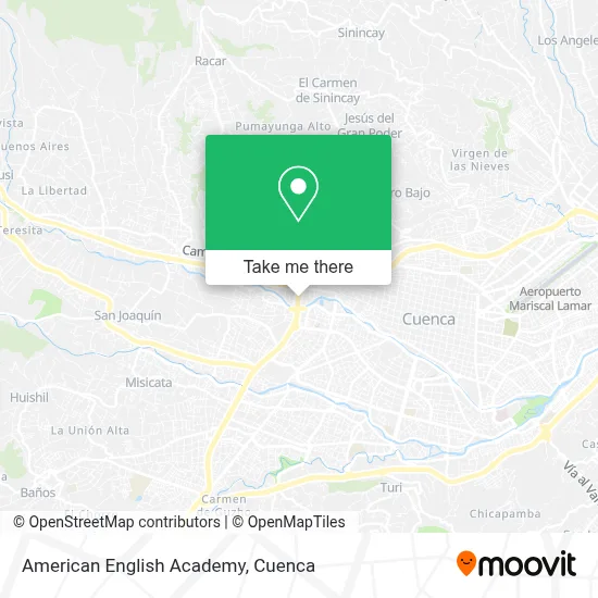 American English Academy map