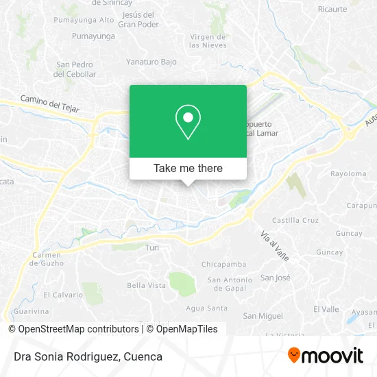 Dra Sonia Rodriguez map